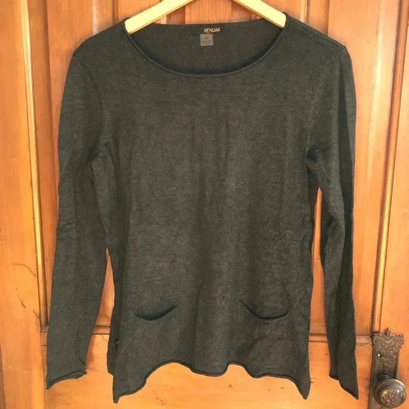 Loose Fitting Lightweight Knit Sweater - Picture 1 of 13